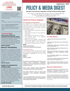 Image of September Policy & Media Digest Visit https://go.umd.edu/Sept2025LINADigest to access a readable PDF
